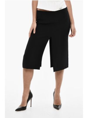 Dsquared² Solid Color Longuette with Frontal and Back Double Split