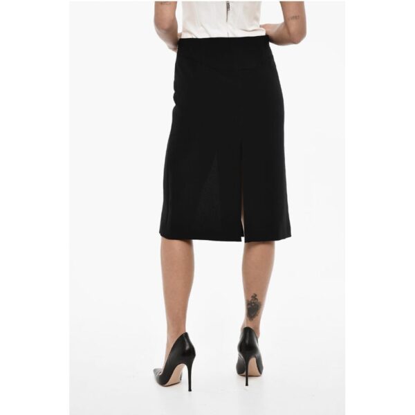 Dsquared² Solid Color Longuette with Frontal and Back Double Split - Image 2