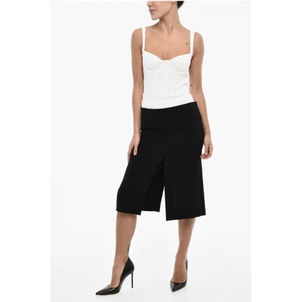 Dsquared² Solid Color Longuette with Frontal and Back Double Split - Image 4