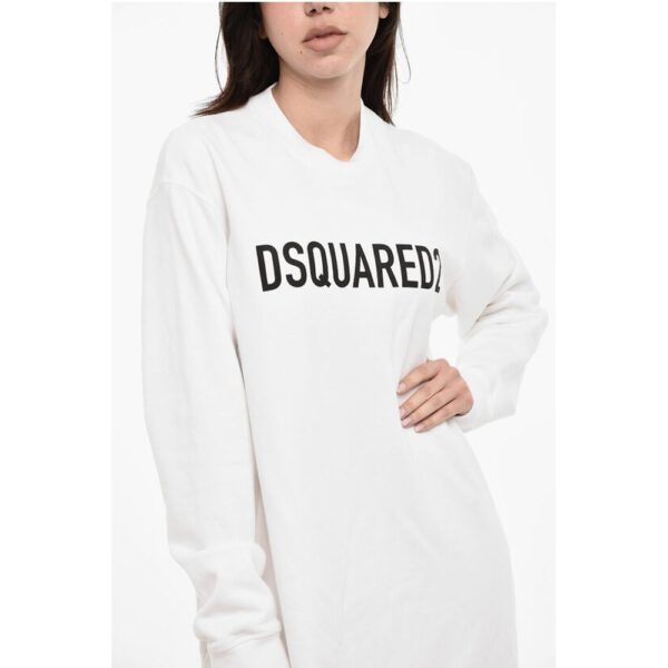Dsquared² Sweat Maxi Dress with Contrast Logo - Image 3