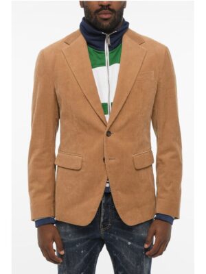Dsquared² Double Fabric Cordoroy Blazer