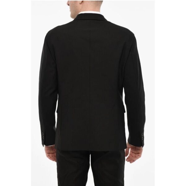 Dsquared² Wool Blend Single Breasted Blazer With Zip Details - Image 2