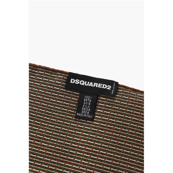 Dsquared² Patterned Silk Pocket Square - Image 3
