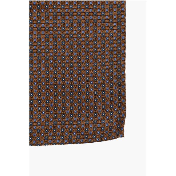 Dsquared² Floral Motif Silk Pocket Square - Image 2