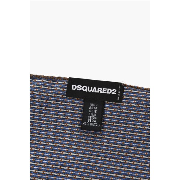 Dsquared² Floral Motif Silk Pocket Square - Image 3