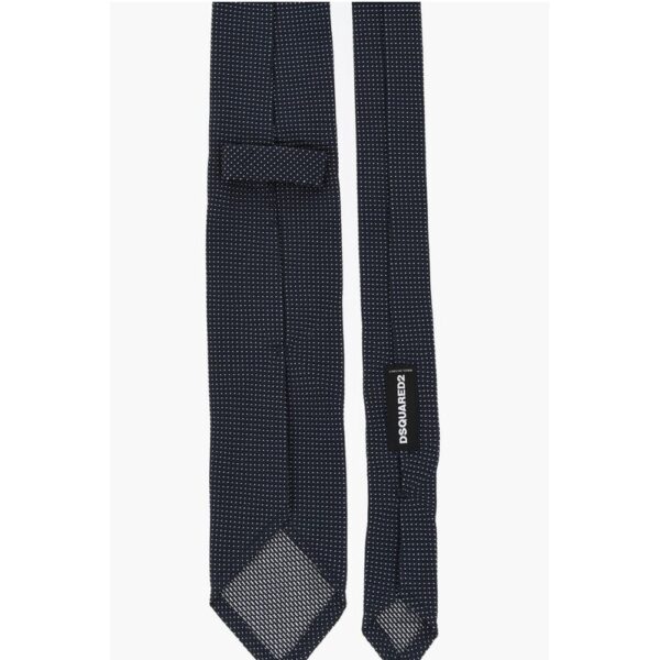 Dsquared² Micro Polka Dots Silk Tie - Image 3