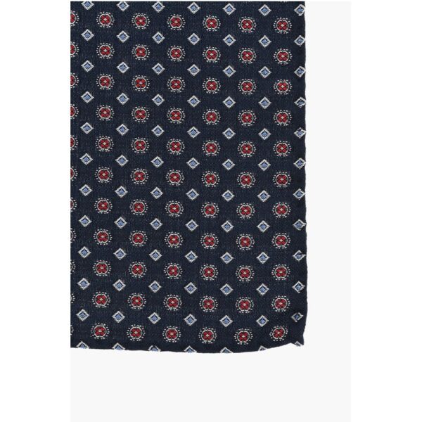 Dsquared² Patterned Silk and Cotton Pocket Square - Image 2
