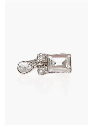 Dsquared² Metal Clip-On Single Earring with Crystals