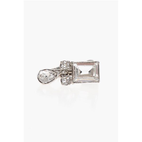 Dsquared² Metal Clip-On Single Earring with Crystals