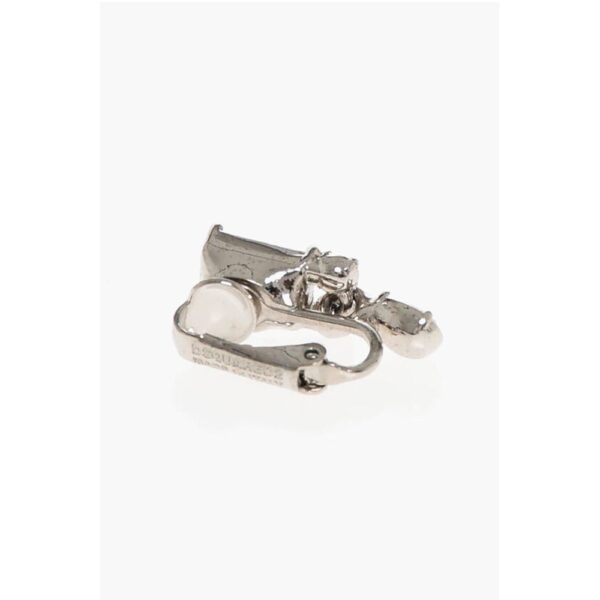 Dsquared² Metal Clip-On Single Earring with Crystals - Image 3
