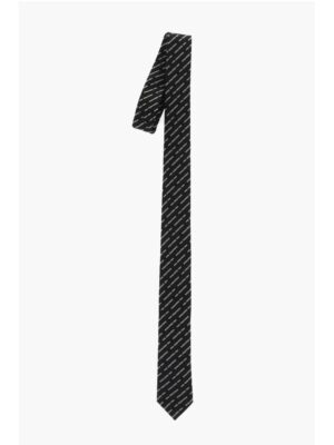 Dsquared² Silk Tie with All-Over Logo