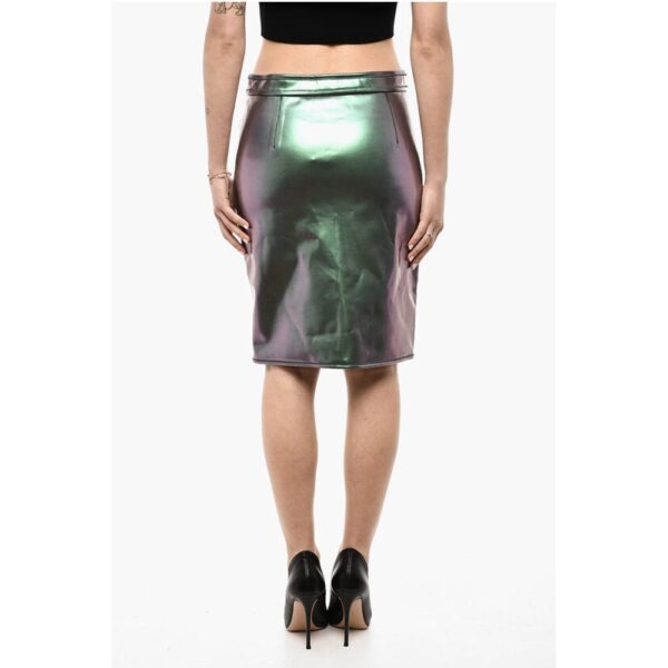 Dsquared² Iridescent Motif Longuette Skirt With Zipped Closure - Image 2