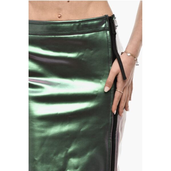 Dsquared² Iridescent Motif Longuette Skirt With Zipped Closure - Image 3