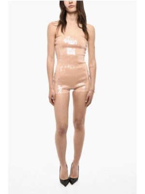 Dsquared² Sleeveless Jumpsuit With Allover Sequins