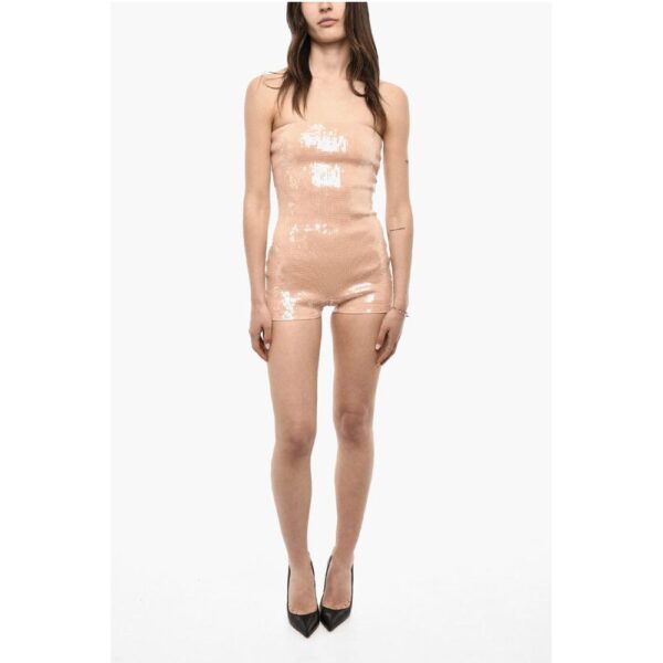 Dsquared² Sleeveless Jumpsuit With Allover Sequins