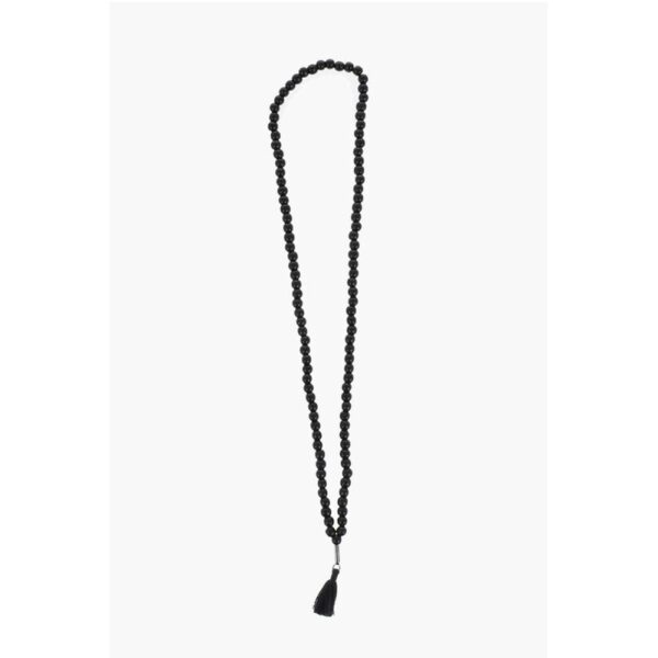 Dsquared² Wooden Necklace with Decorative Tassel