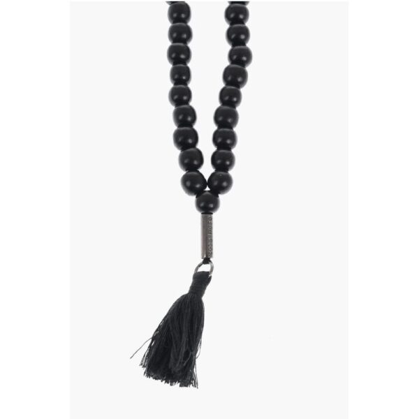 Dsquared² Wooden Necklace with Decorative Tassel - Image 2