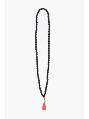 Dsquared² Wooden Necklace with Decorative Tassel