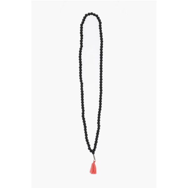 Dsquared² Wooden Necklace with Decorative Tassel