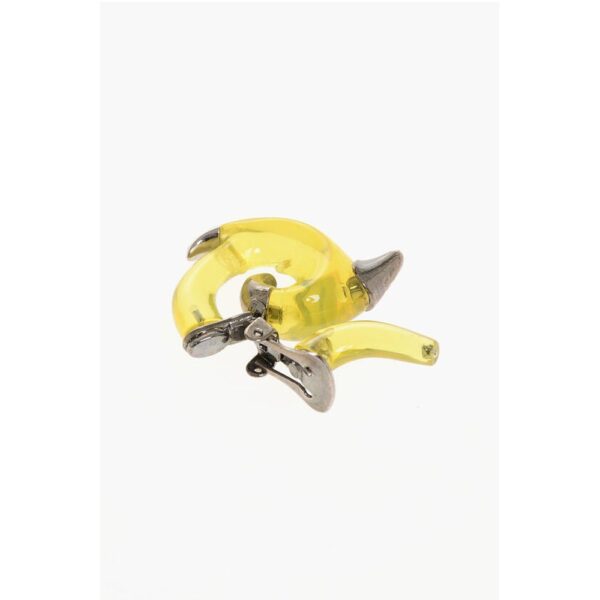 Dsquared² Metal and Resin FLAMES Single Earring - Image 3