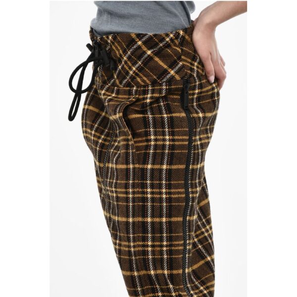 Dsquared² Tartan Motif Longuette Wool Skirt With Size Zips - Image 3