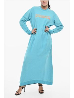 Dsquared² Sweat Maxi Dress with Contrast Logo