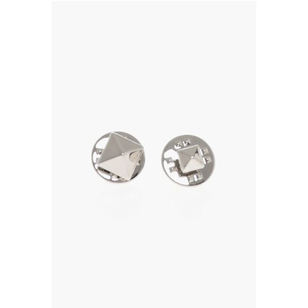 Dsquared² Set of 2 D2 CLASSIC Silver Metal Pins - Image 2