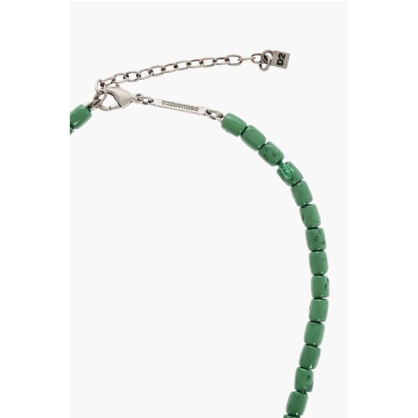 Dsquared² Metal Necklace with Resin Details - Image 2
