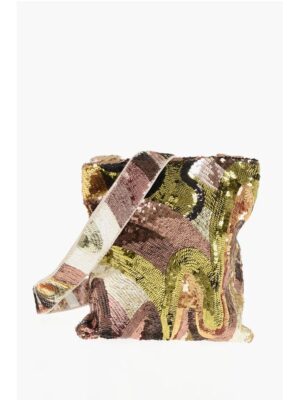Dsquared² Sequined Camouflage Crossbody Bag