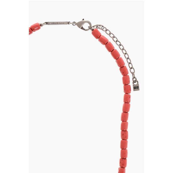 Dsquared² Metal Necklace with Resin Details - Image 2