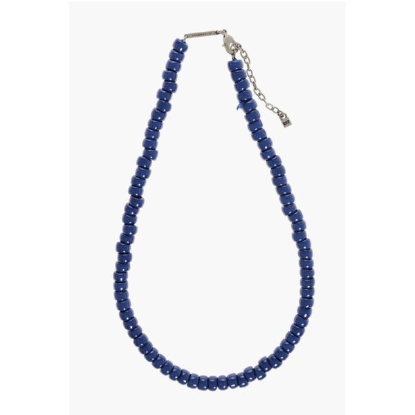 Dsquared² Solid Color Resin Beaded Necklace