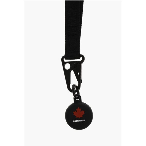 Dsquared² Ribbon Necklace with Silicone Airtag Pendant - Image 2