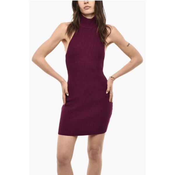 Dsquared² Turtleneck Knitted Mini Dress - Image 4