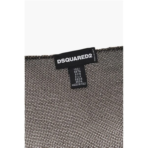 Dsquared² Solid Color Gauzed Silk Pocket Square - Image 3