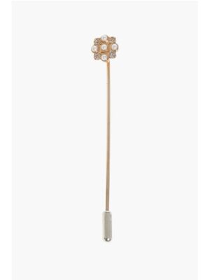 Dsquared² Metal D2 CLASSIC Tie Pin with Rhinestone Detail