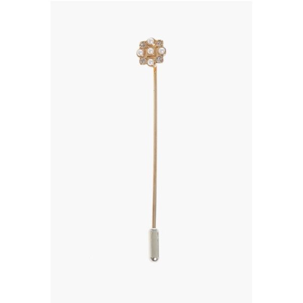 Dsquared² Metal D2 CLASSIC Tie Pin with Rhinestone Detail