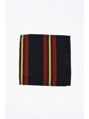 Dsquared² Striped Silk and Cotton Pocket Square
