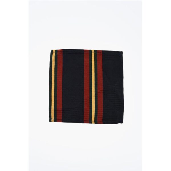 Dsquared² Striped Silk and Cotton Pocket Square