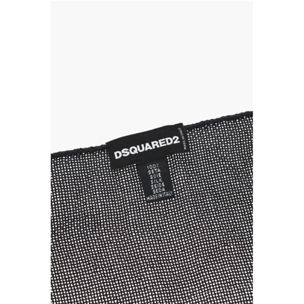 Dsquared² Solid Color Gauzed Silk Pocket Square - Image 3