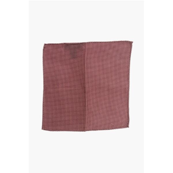 Dsquared² Solid Color Silk Pocket Square with Micro Patterns