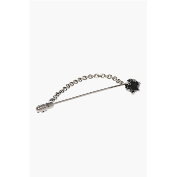 Dsquared² Metal Brooch with Chain