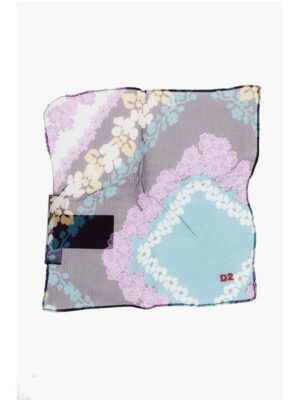 Dsquared² Floral Patterned Silk Pocket Square