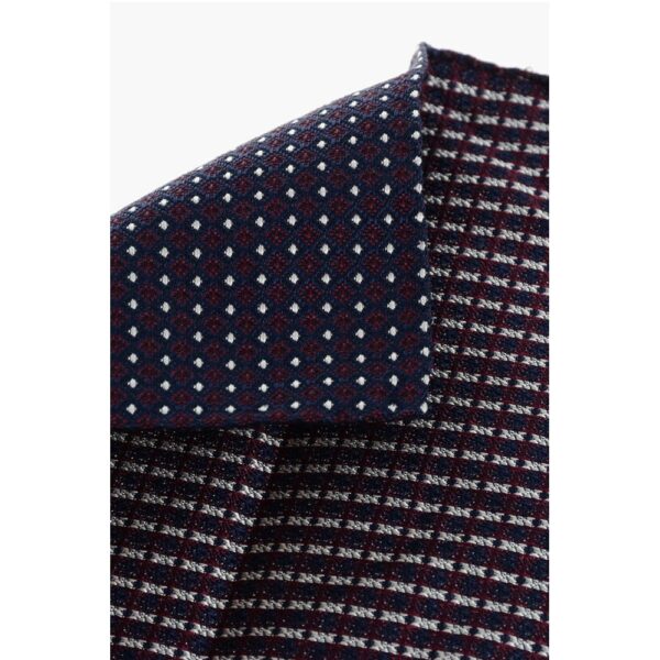 Dsquared² Geometrical Patterned Silk Blend Pocket Square - Image 3