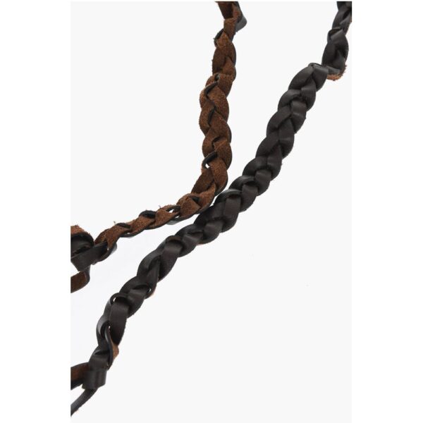 Dsquared² Braided Leather RODEO BOY Necklace - Image 3