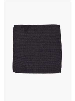 Dsquared² Two-Tone Silk Pocket Square with Micro Patterns