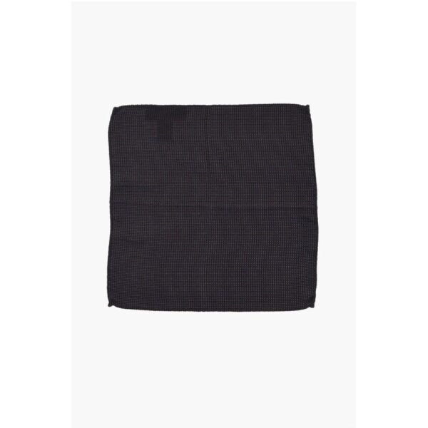 Dsquared² Two-Tone Silk Pocket Square with Micro Patterns