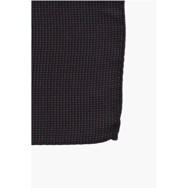 Dsquared² Two-Tone Silk Pocket Square with Micro Patterns - Image 2