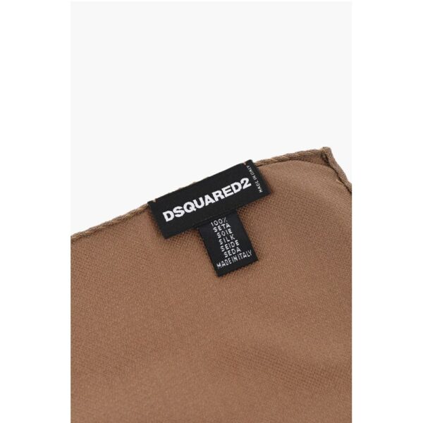 Dsquared² Solid Color Silk Pocket Square - Image 3
