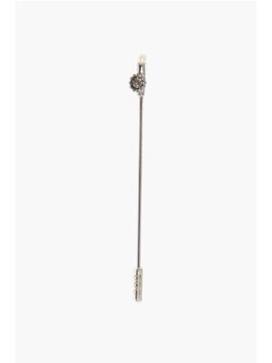 Dsquared² Metal D2 CLASSIC Tie Pin with Rhinestone Detail