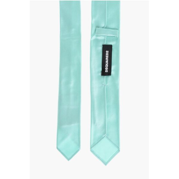 Dsquared² Solid Color Silk Tie - Image 3